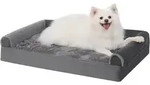 Orthop&auml;disches Hundebett Mit 3 Erh&ouml;hten R&auml;ndern, Abnehmbarer Bezug,...