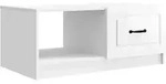 Vidaxl Coffee Table High Gloss White 90 X 50 X 37 Cm Engineered Wood