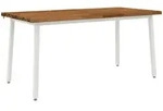 Live Edge Esstisch 160 X 70 X 75 Cm Massivholz Akazie Natur Vidaxl