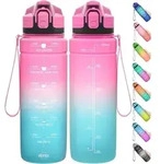 Trinkflasche Mit Zeitmarkierung, 2l, Auslaufsicher, Bpa-frei, F&uuml;r Kinder &