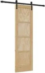 Vidaxl Sliding Door Natural 61 X 198.5 Cm Solid Pine Wood