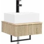Vidaxl Wall-mounted Wash Basin Sonoma Oak 40 X 41 X 39 Cm