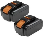Extensilo 2x Akku Kompatibel Mit Rockwell Rk2810 Rk2812, Rk2812k, Rk2810k,...