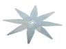 Rasenm&auml;hermesser Kompatibel 4 Z&auml;hne 26-702 Stiga Autoclip 520 1126-9111-01