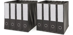 Faltbox 30x30 , Schwarz, 30 X 30 Cm 2er Set Vicco
