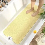 Badewannenmatte Rutschfest 100x40cm, Extra Lang, Schnelltrocknend, Beige