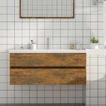 Waschbeckenschrank R&auml;uchereiche 100x38,5x45 Cm Holzwerkstoff Vidaxl