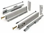 Schubladensystem Modern Box Zargenh&ouml;he 199 Mm Nennl&auml;nge 450 Mm Soft-close Grau