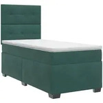 Boxspringbett Mit Matratze Dunkelgr&uuml;n 90 X 190 Cm Samt Vidaxl