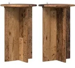 Vidaxl Plant Stand 2 Pcs Old Wood &Oslash;40 X 60 Cm Engineered Wood