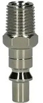 Metall-stecknippel, 1/4'ag, 44mm