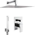 Dusch Komplett Set Unterputz Duschsystem 40cm - Paulgurkes