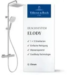 Villeroy & Boch Duschsystem Elody, Wasser- & Energiesparend, Coolbody-technologie,