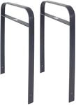 2 X Fahrradanlehnb&uuml;gel 115 X 76 Cm Flachstahl 13 Mm Anthrazit Einbetonieren