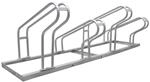 Fahrradst&auml;nder F&uuml;r 4 Fahrr&auml;der H&ouml;henversetzt 140x45 Cm Stahl Feuerverzinkt 2x2