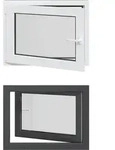 Kellerfenster Innenseite Farbe Wei&szlig; Risor 80 X 50 Cm Vidaxl