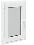 Vidaxl Basement Window Internal Colour White Risor 50 X 75 Cm