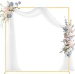Vevor Bogenhintergrundst&auml;nder, 2x2 M, Hochzeitbogen, Quadratischer, Goldfarbener