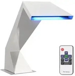 Poolwasserfall Mit Rgb-leds Edelstahl 63,5 X 29 X 51 Cm Silber Vidaxl