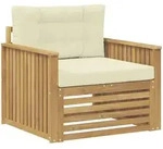 Outdoor-sofa Polyester Wei&szlig; Vidaxl