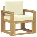 Outdoor-sofa Polyester Wei&szlig; Und Creme Vidaxl