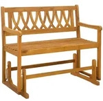 Garten Schaukeltbank Natur 110 X 59 X 97 Cm Massivholz Akazie Vidaxl
