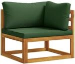 Ecksofa Mit Kissen Massivholz Akazie Natur Vidaxl