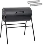 Fassgrill Mit 2 Kochrosten 3 Stk. 80 X 73 X 90 Cm Metall Vidaxl
