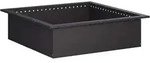 Feuerstellenring Schwarz 90 X 90 X 25 Cm Stahl Vidaxl