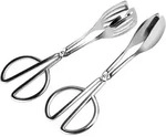 K&uuml;chenzangen 2er Set Edelstahl, Grillzangen F&uuml;r K&uuml;che & Bbq