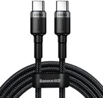 Cafule Nylonkabel Usb-c Power Delivery 2.0 100w 20v 5a 2m Grau