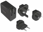 Logilink Usb Qc 3.0 Reiseadapter Schnellladefunktion 18w Us/gb/eu/au