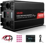 Vevor 4000 W Wechselrichter, 12 V Dc Auf 230 V Ac, Reiner Sinus-wechselrichter, Mit