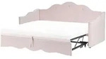 Ausziehbett Samtstoff Lorette 90 X 200 Cm Pastellrosa