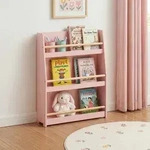 Kinder-b&uuml;cherregal Virer 78x60x18 Cm Rosa [en.casa]