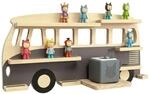 Relaxdays Toniebox Regal, Magnetisch, F&uuml;r Musikbox & 25 Tonies, Bus, Hbt: 27 X 54 X
