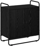 Sideboard Schwarz Eichen-optik 68 X 35 X 75 Cm Holzwerkstoff Vidaxl