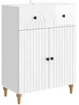 Vidaxl Sideboard High Gloss White 66 X 34.5 X 90 Cm Engineered Wood