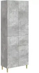 Schrankset 2 Stk. Betongrau Holzwerkstoff Vidaxl