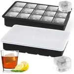 Eisw&uuml;rfelform Silikon Mit Deckel, 2er-pack Xl Eisw&uuml;rfelbeh&auml;lter, Bpa-frei