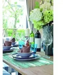 D-c-table&reg; Tischset Rio Carpe Diem 44 X 29 Cm, Blau Tischset