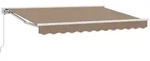 Manuell Einziehbare Markise Taupe 5 X 3 M Vidaxl