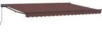 Manuell Einziehbare Markise Braun 4,5 X 3,5 M Vidaxl
