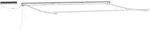 Solar Electric Awning Frame 4.5 X 3 M Wei&szlig; Vidaxl