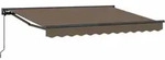 Einziehbare Markise Taupe 4,5 &times; 3 M Polyester Und Aluminium Vidaxl