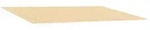 Vidaxl Awning Replacement Fabric Yellow And White 300 X 250 Cm