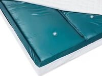 Wasserbettmatratze Blau Vinyl 180 X 200 Cm Dual System Leicht Beruhigt Zwei