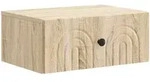 Vidaxl Wall-mounted Bedside Cabinet Sonoma Oak 49 X 34.5 X 20 Cm