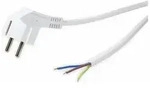 Logilink Netzkabel Mit 90&deg; Schutzkontaktstecker Cp136, 1,5 M, Wei&szlig;