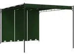 Vidaxl Gazebo 4 X 3 X 2.3 M Green Polyester And Steel